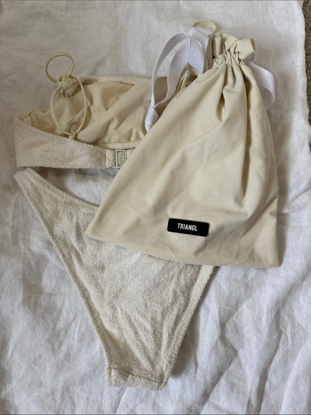 triangl swimwear Ivory Terry Bikini